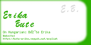 erika bute business card